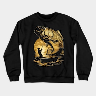 Boat Fishing Crewneck Sweatshirt